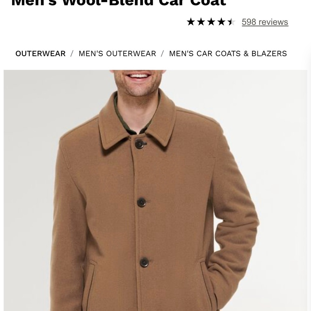 Cole Haan Men's Trench Coat - Brown